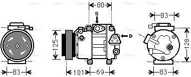 Ava Quality Cooling HYAK240 - Компресор, кондиціонер avtolavka.club