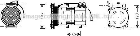 Ava Quality Cooling HY K066 - Компресор, кондиціонер avtolavka.club