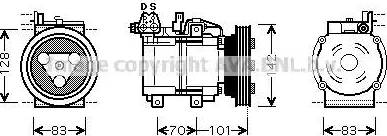 Ava Quality Cooling HY K149 - Компресор, кондиціонер avtolavka.club