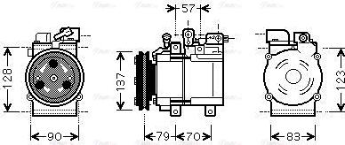 Ava Quality Cooling HY K139 - Компресор, кондиціонер avtolavka.club