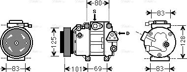 Ava Quality Cooling HY K240 - Компресор, кондиціонер avtolavka.club