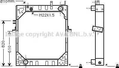 Ava Quality Cooling IV 2046 - Радіатор, охолодження двигуна avtolavka.club