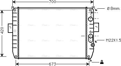 Ava Quality Cooling IV 2050 - Радіатор, охолодження двигуна avtolavka.club