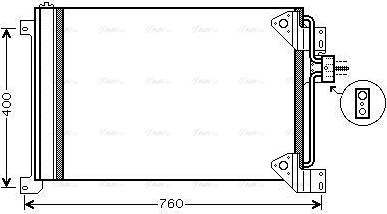 Ava Quality Cooling IVA5081D - Конденсатор, кондиціонер avtolavka.club