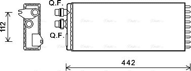 Ava Quality Cooling IVA6113 - Теплообмінник, опалення салону avtolavka.club