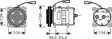 Ava Quality Cooling IVAK093 - Компресор, кондиціонер avtolavka.club