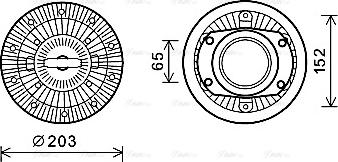 Ava Quality Cooling IVC110 - Зчеплення, вентилятор радіатора avtolavka.club