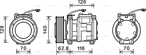 Ava Quality Cooling JDAK014 - Компресор, кондиціонер avtolavka.club