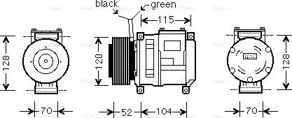 Ava Quality Cooling JDAK022 - Компресор, кондиціонер avtolavka.club