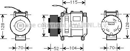 Ava Quality Cooling JDK002 - Компресор, кондиціонер avtolavka.club