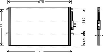 Ava Quality Cooling JE 5018 - Конденсатор, кондиціонер avtolavka.club