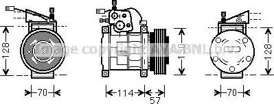 Ava Quality Cooling JE K034 - Компресор, кондиціонер avtolavka.club