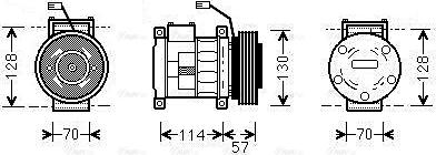 Ava Quality Cooling JEAK034 - Компресор, кондиціонер avtolavka.club