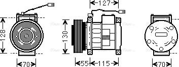 Ava Quality Cooling JEAK032 - Компресор, кондиціонер avtolavka.club