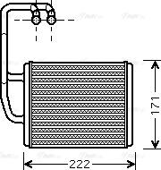 Ava Quality Cooling KA6076 - Теплообмінник, опалення салону avtolavka.club