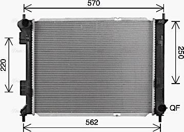 Ava Quality Cooling KA2327 - Радіатор, охолодження двигуна avtolavka.club