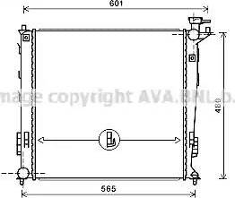 Ava Quality Cooling KA2239 - Радіатор, охолодження двигуна avtolavka.club