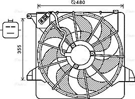 Ava Quality Cooling KA7540 - Вентилятор, охолодження двигуна avtolavka.club