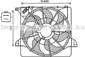 Ava Quality Cooling KA7541 - Вентилятор, охолодження двигуна avtolavka.club