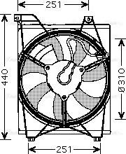Ava Quality Cooling KA7516 - Вентилятор, охолодження двигуна avtolavka.club