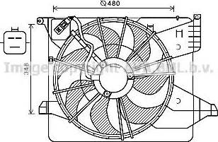 Ava Quality Cooling KA7539 - Вентилятор, охолодження двигуна avtolavka.club