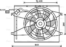 Ava Quality Cooling KA7523 - Вентилятор, охолодження двигуна avtolavka.club
