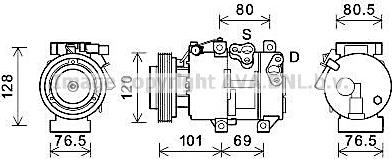 Ava Quality Cooling KAAK275 - Компресор, кондиціонер avtolavka.club