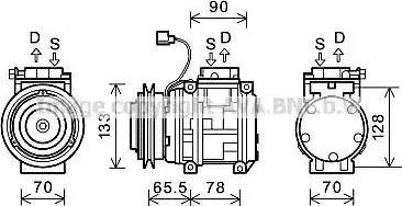 Ava Quality Cooling KAK176 - Компресор, кондиціонер avtolavka.club