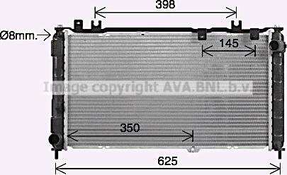 Ava Quality Cooling LA2038 - Радіатор, охолодження двигуна avtolavka.club