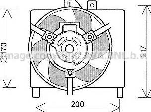 Ava Quality Cooling MC 7504 - Вентилятор, охолодження двигуна avtolavka.club