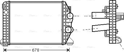 Ava Quality Cooling ME 4198 - Интеркулер avtolavka.club