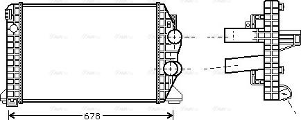 Ava Quality Cooling ME 4166 - Интеркулер avtolavka.club