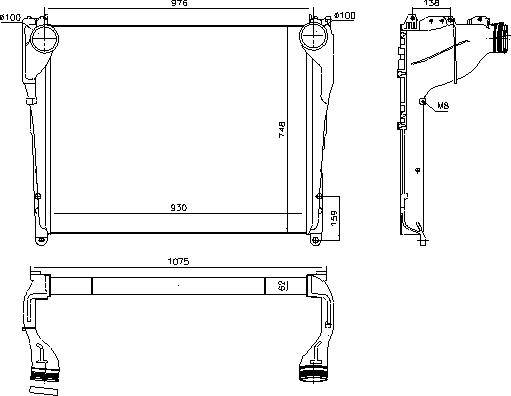 Ava Quality Cooling ME4350 - Интеркулер avtolavka.club