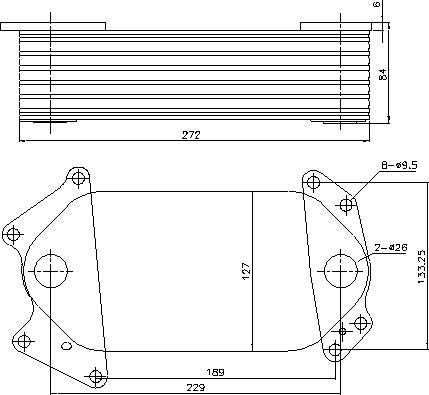 Ava Quality Cooling ME3351 - Масляний радіатор, рухове масло avtolavka.club