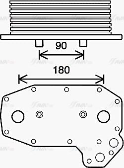 Ava Quality Cooling ME3291 - Масляний радіатор, рухове масло avtolavka.club