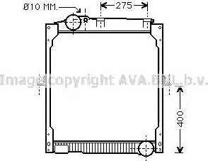 Ava Quality Cooling ME 2111 - Радіатор, охолодження двигуна avtolavka.club