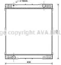 Ava Quality Cooling ME2261 - Радіатор, охолодження двигуна avtolavka.club