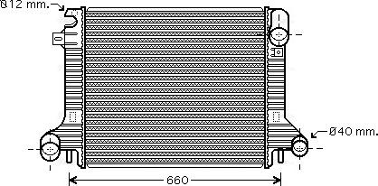 Ava Quality Cooling ME2206 - Радіатор, охолодження двигуна avtolavka.club