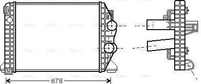 Ava Quality Cooling MEA4198 - Интеркулер avtolavka.club