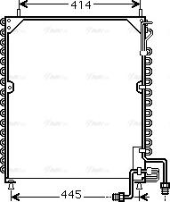 Ava Quality Cooling MEA5199 - Конденсатор, кондиціонер avtolavka.club