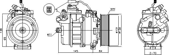 Ava Quality Cooling MEAK357 - Компресор, кондиціонер avtolavka.club