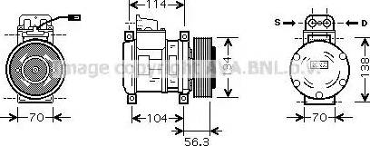 Ava Quality Cooling ME K227 - Компресор, кондиціонер avtolavka.club