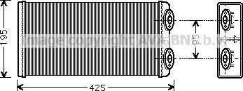 Ava Quality Cooling MN6029 - Теплообмінник, опалення салону avtolavka.club