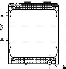 Ava Quality Cooling MN2074 - Радіатор, охолодження двигуна avtolavka.club