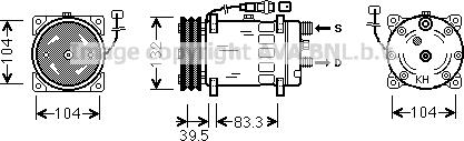 Ava Quality Cooling MNK047 - Компресор, кондиціонер avtolavka.club