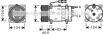 Ava Quality Cooling MNK061 - Компресор, кондиціонер avtolavka.club