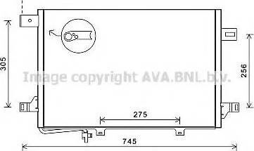 Ava Quality Cooling MS5572 - Конденсатор, кондиціонер avtolavka.club