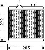 Ava Quality Cooling MS 6472 - Теплообмінник, опалення салону avtolavka.club