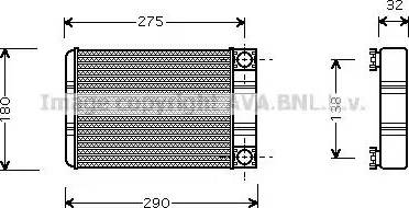 Ava Quality Cooling MS 6312 - Теплообмінник, опалення салону avtolavka.club