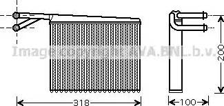 Ava Quality Cooling MS 6372 - Теплообмінник, опалення салону avtolavka.club